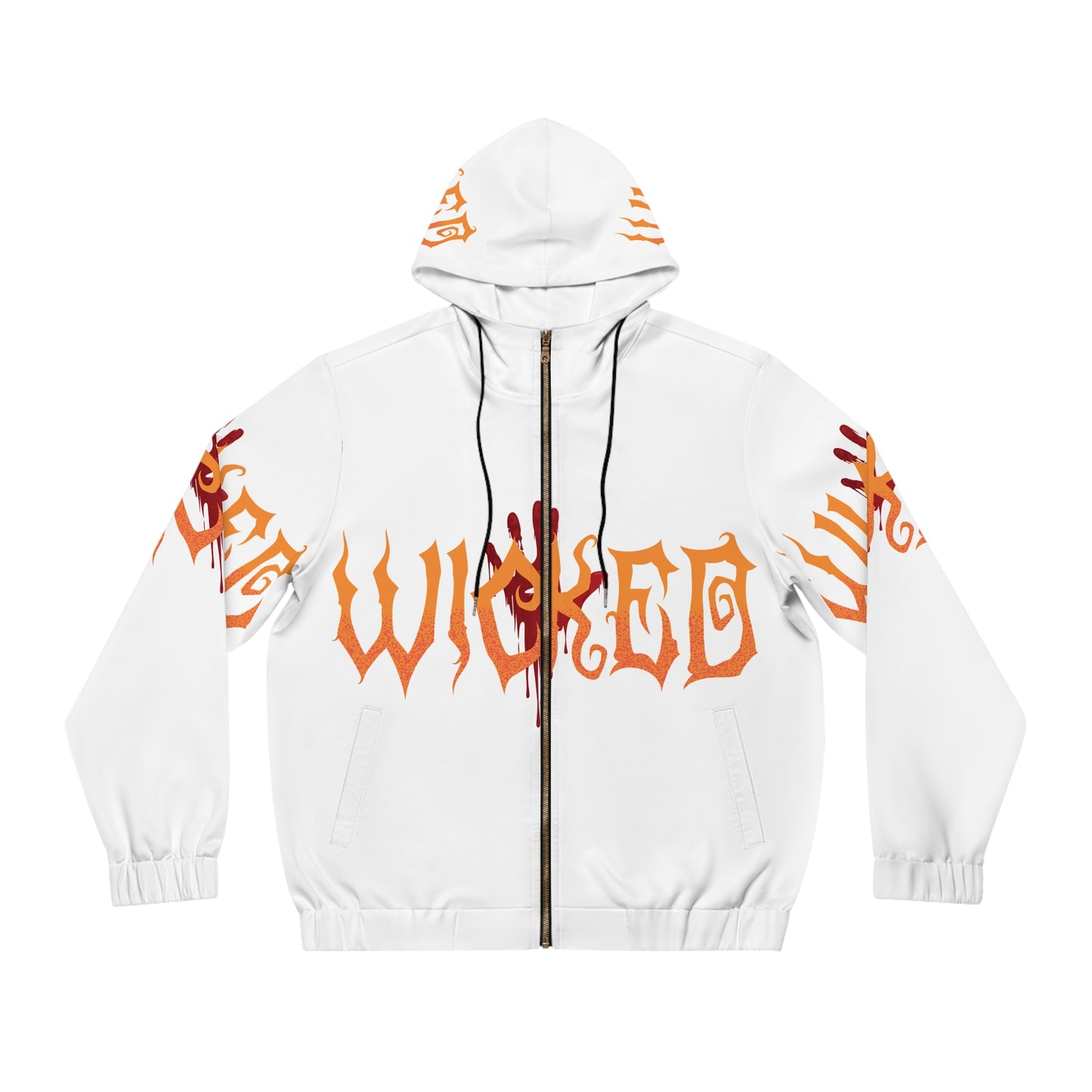 Wicked Men’s Full-Zip Hoodie | Trendy Streetwear for Halloween & Everyday Wear