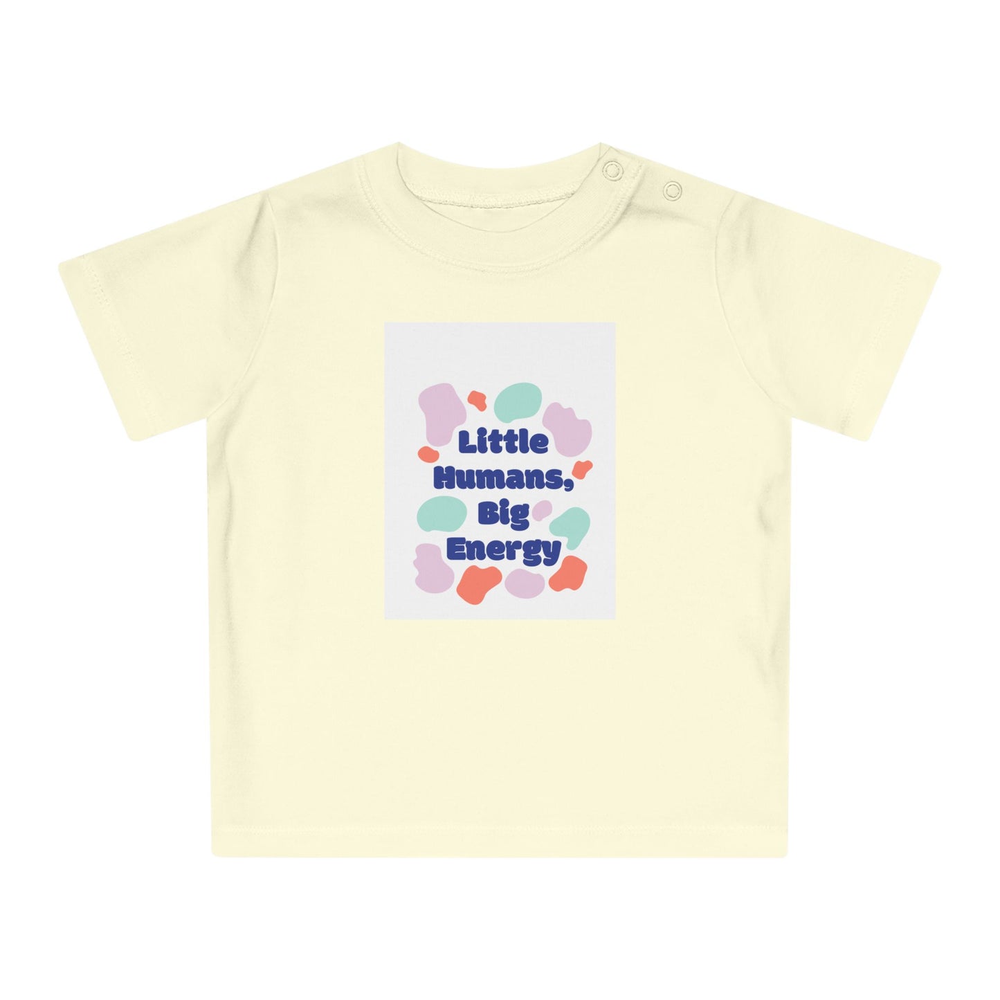 Cute Baby T-Shirt – "Little Humans, Big Energy" – Fun & Playful Infant Tee