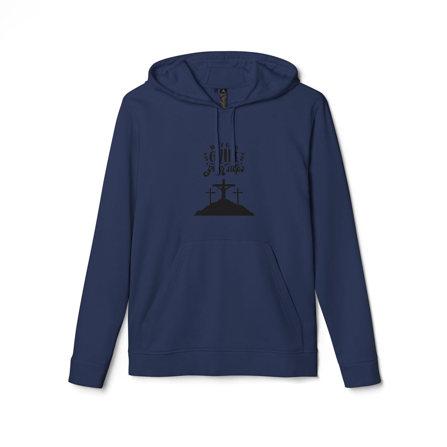 Inspirational Fleece Hoodie - "May God Guide Your Steps"