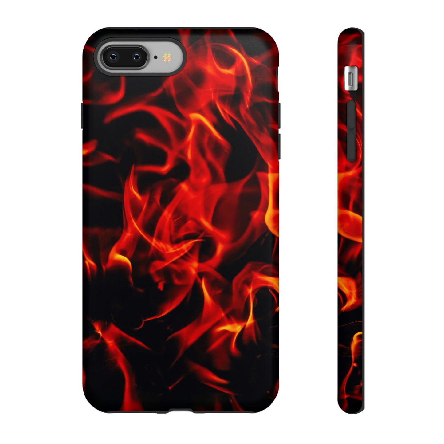 Fire Design Tough Phone Case - Bold Protection with Fiery Vibes