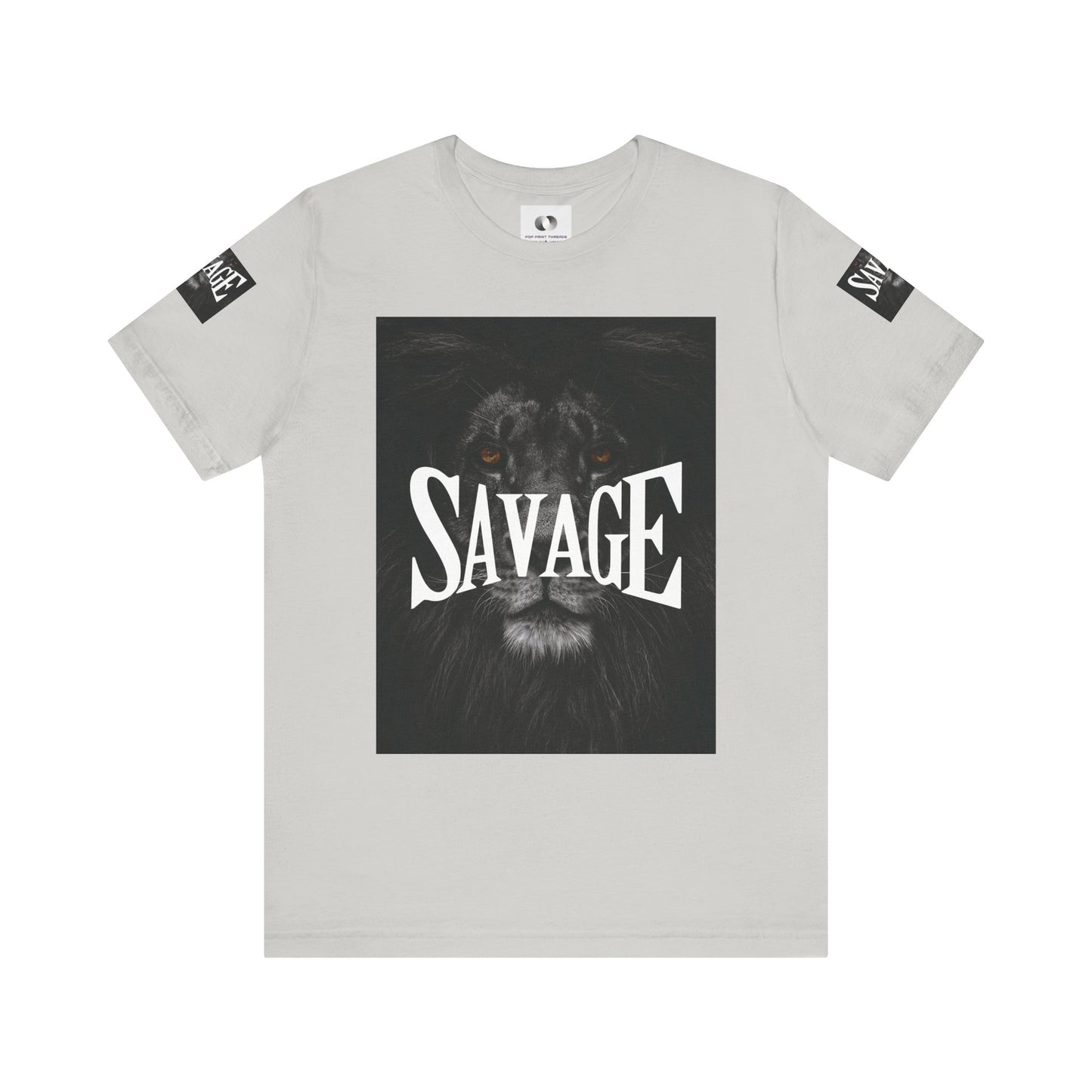 Savage Lion Unisex Jersey Tee - Bold Graphic T-Shirt for Confidence and Style