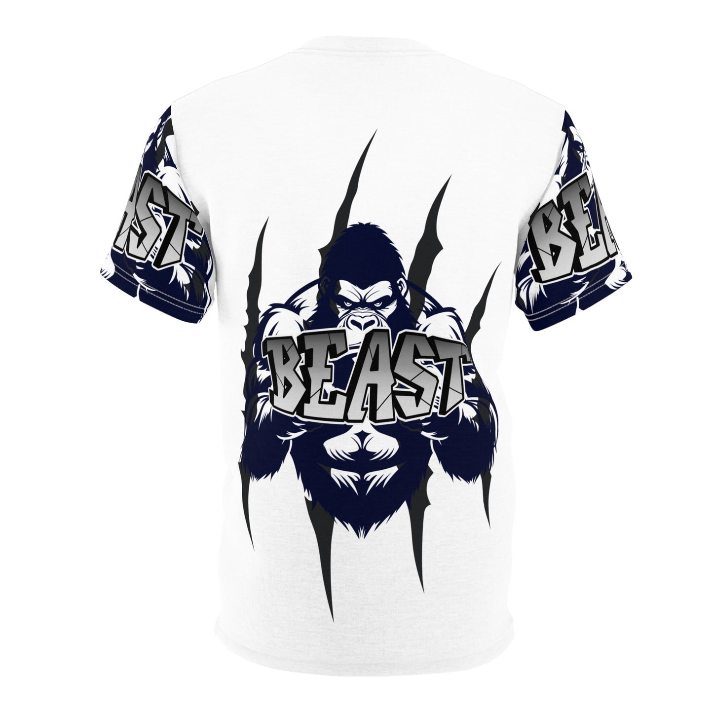 Beast Mode Unisex Cut & Sew Tee - Animal Graphic Tee for Fitness Enthusiasts