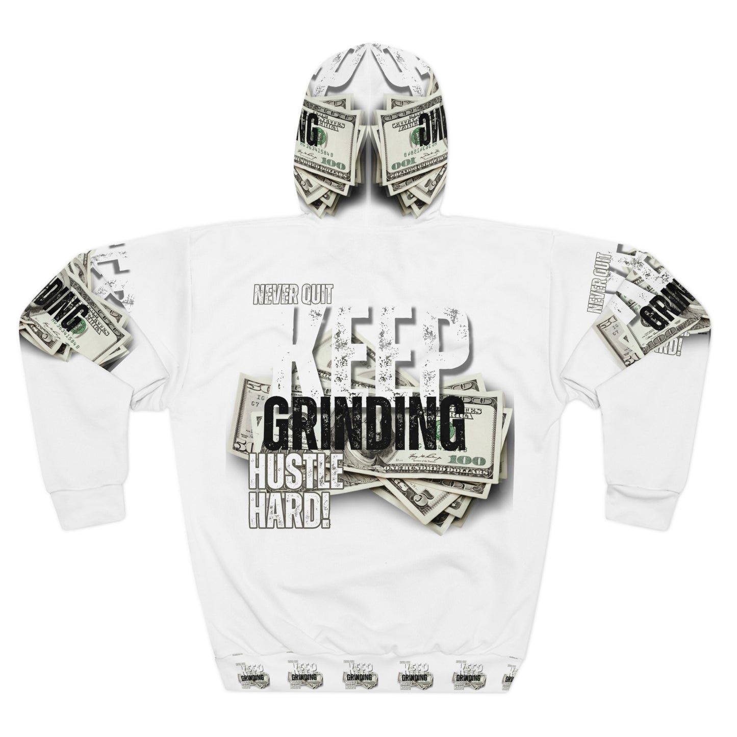 Keep Grinding Money Motivational Unisex Pullover Hoodie