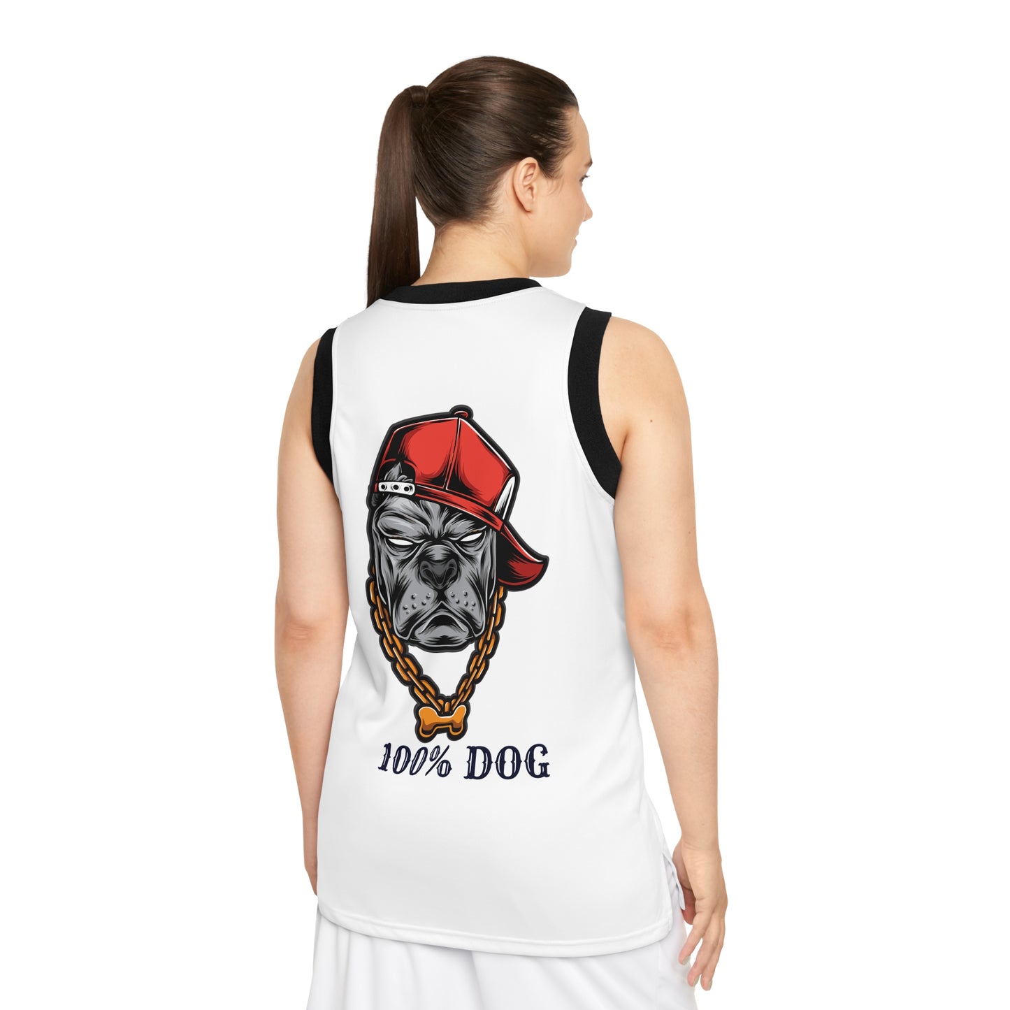 100% Dog Unisex Basketball Jersey - Cool Dog-Themed Sportswear for Pet Lovers