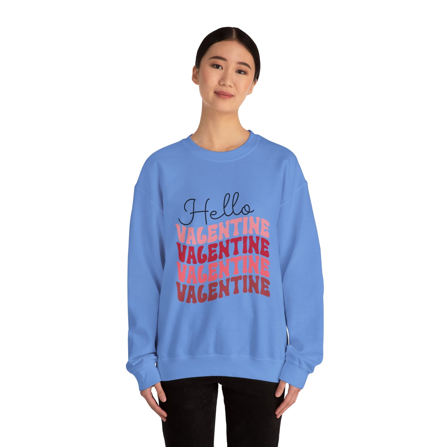 Hello Valentine Unisex Heavy Blend Crewneck Sweatshirt