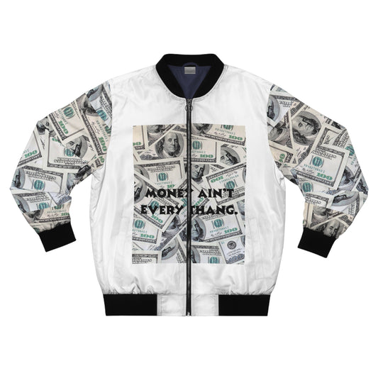 Money Ain't Everything Men's Bomber Jacket | Stylish Streetwear for Fashion Enthusiasts