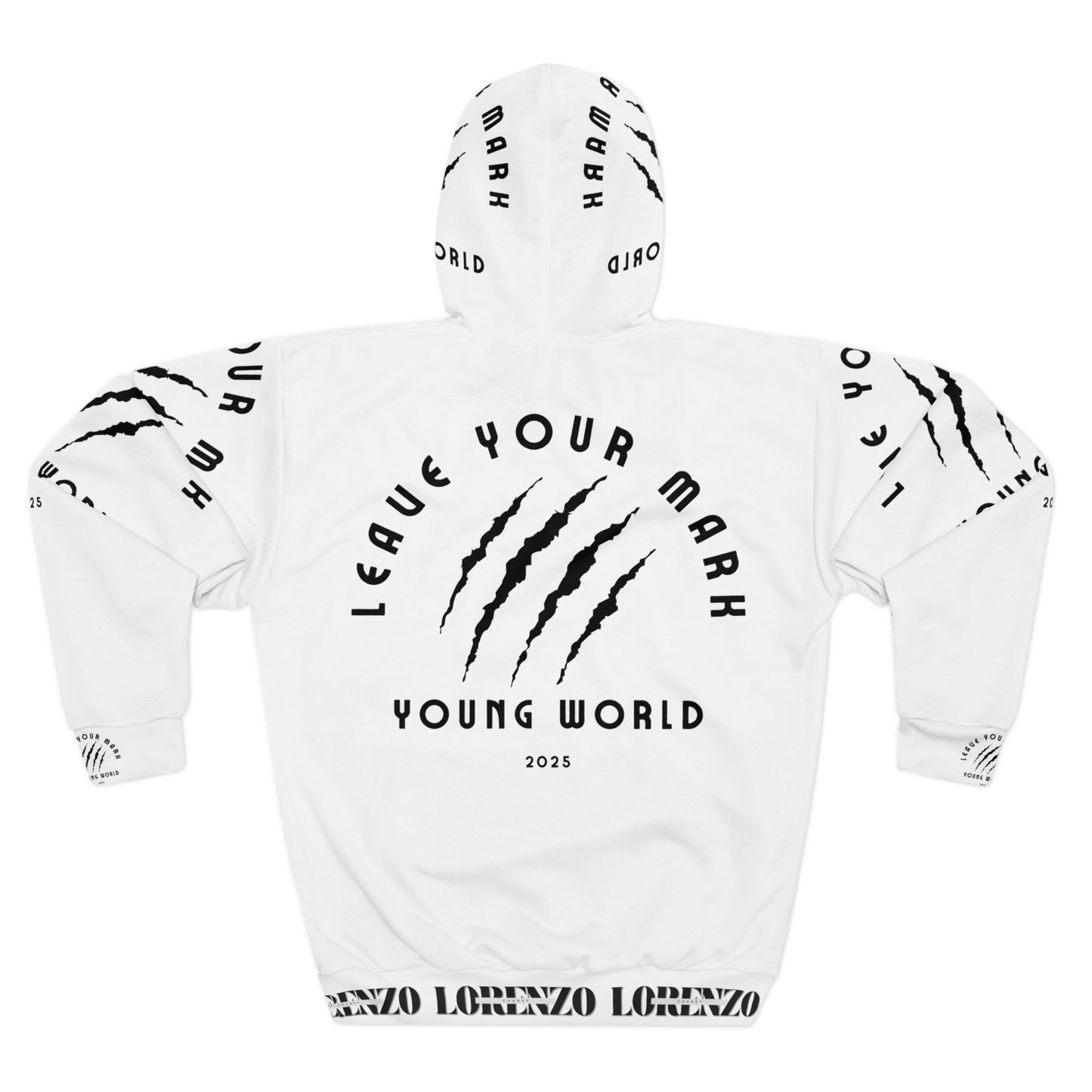 Youthful Spirit Unisex Pullover Hoodie - 'Leave Your Mark' Design