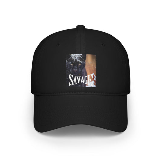 Savage Low Profile Baseball Cap - Trendy Black Hat for Dog Lovers