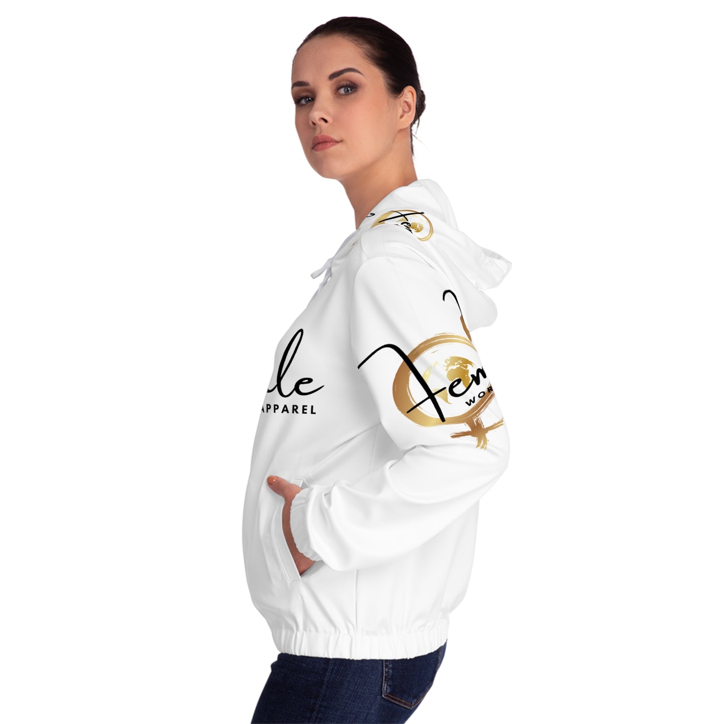 Empowering Women’s Full-Zip Hoodie - Chic and Stylish