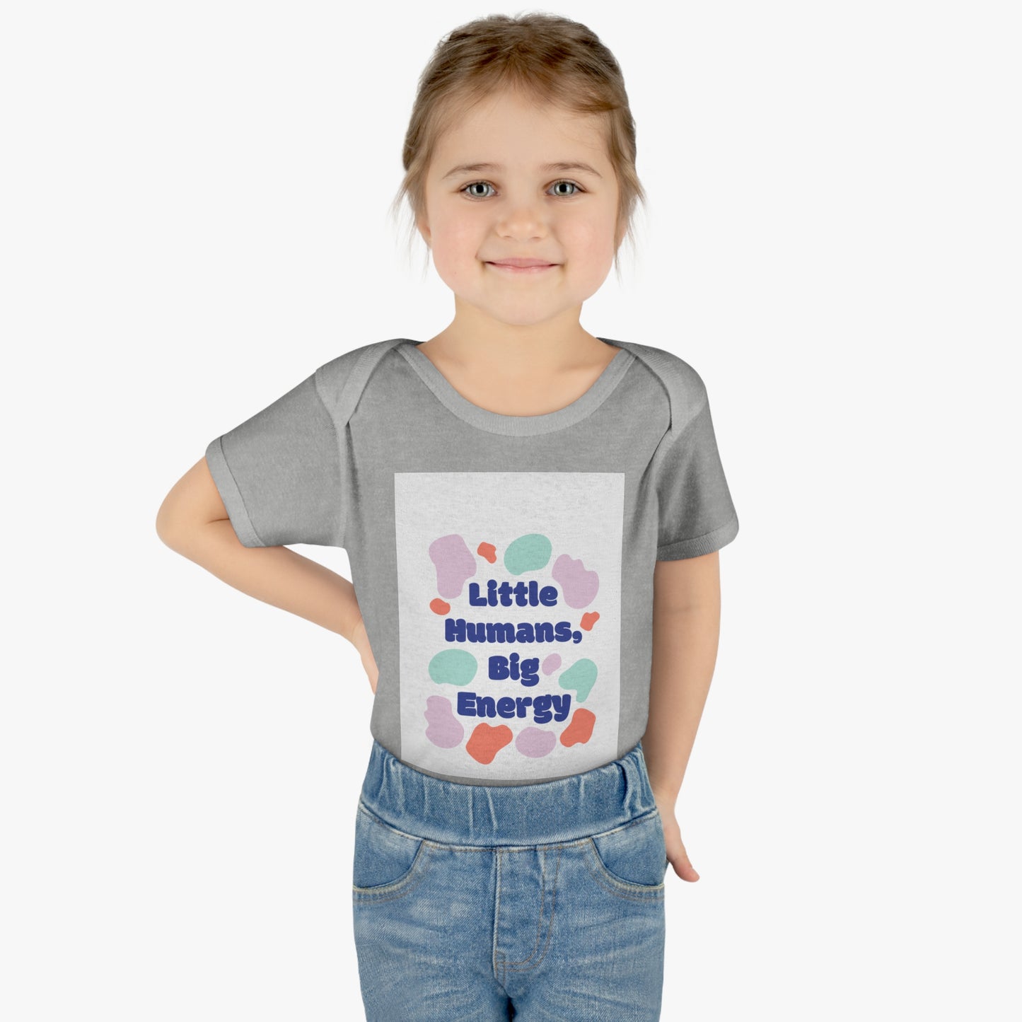 Cute Infant Bodysuit - "Little Humans, Big Energy" for Active Babies