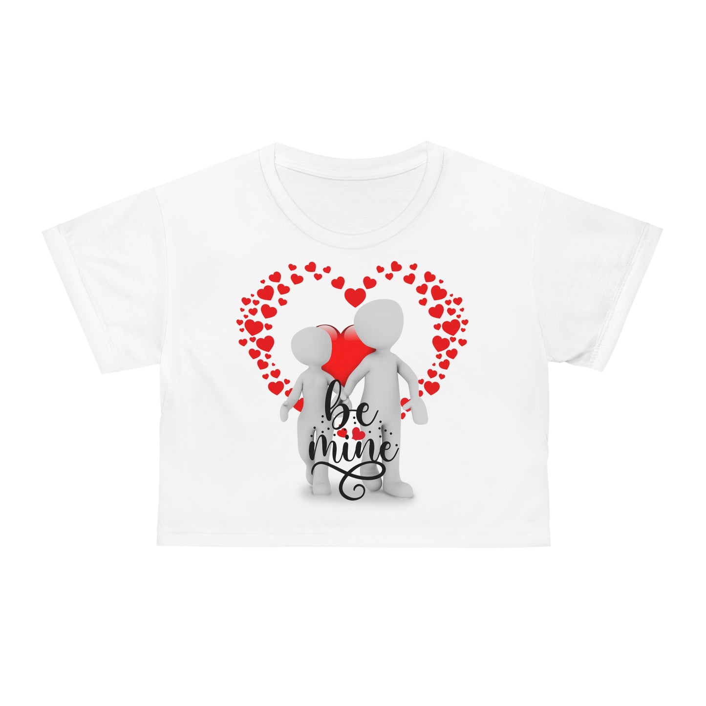 Be Mine Crop Tee (AOP)