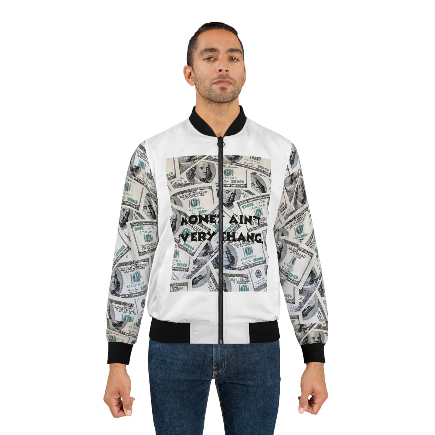 Money Ain't Everything Men's Bomber Jacket | Stylish Streetwear for Fashion Enthusiasts