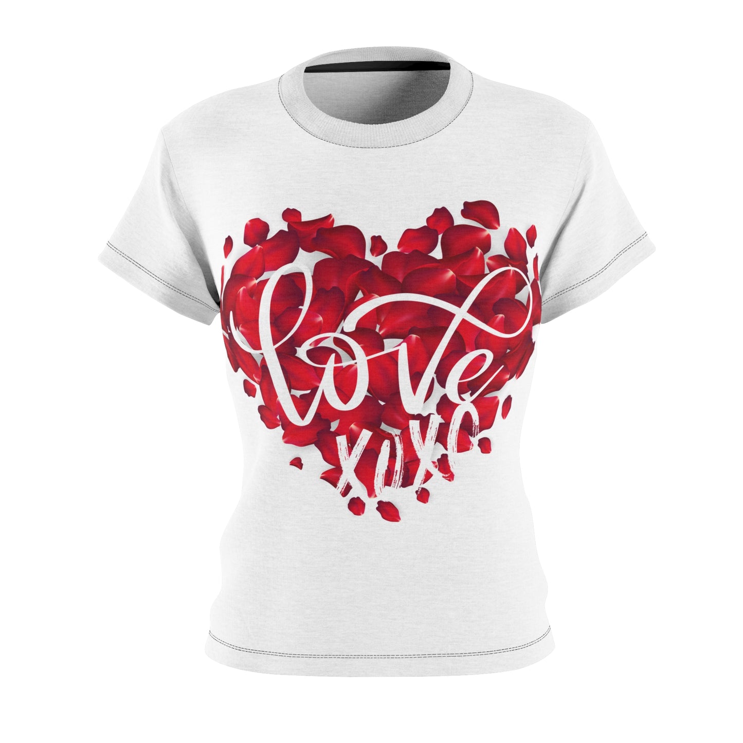 Romantic Love Heart Women's Tee - Perfect for Valentine's Day