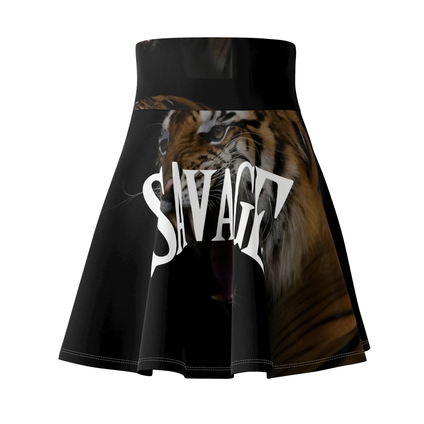 SAVAGE Graphic Women's Skater Skirt - Fierce and Stylish for Every Occasion