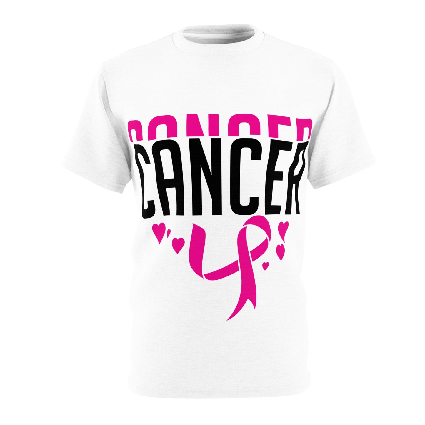 Unisex Cut & Sew Tee - Support Cancer Awareness with Heartfelt Design