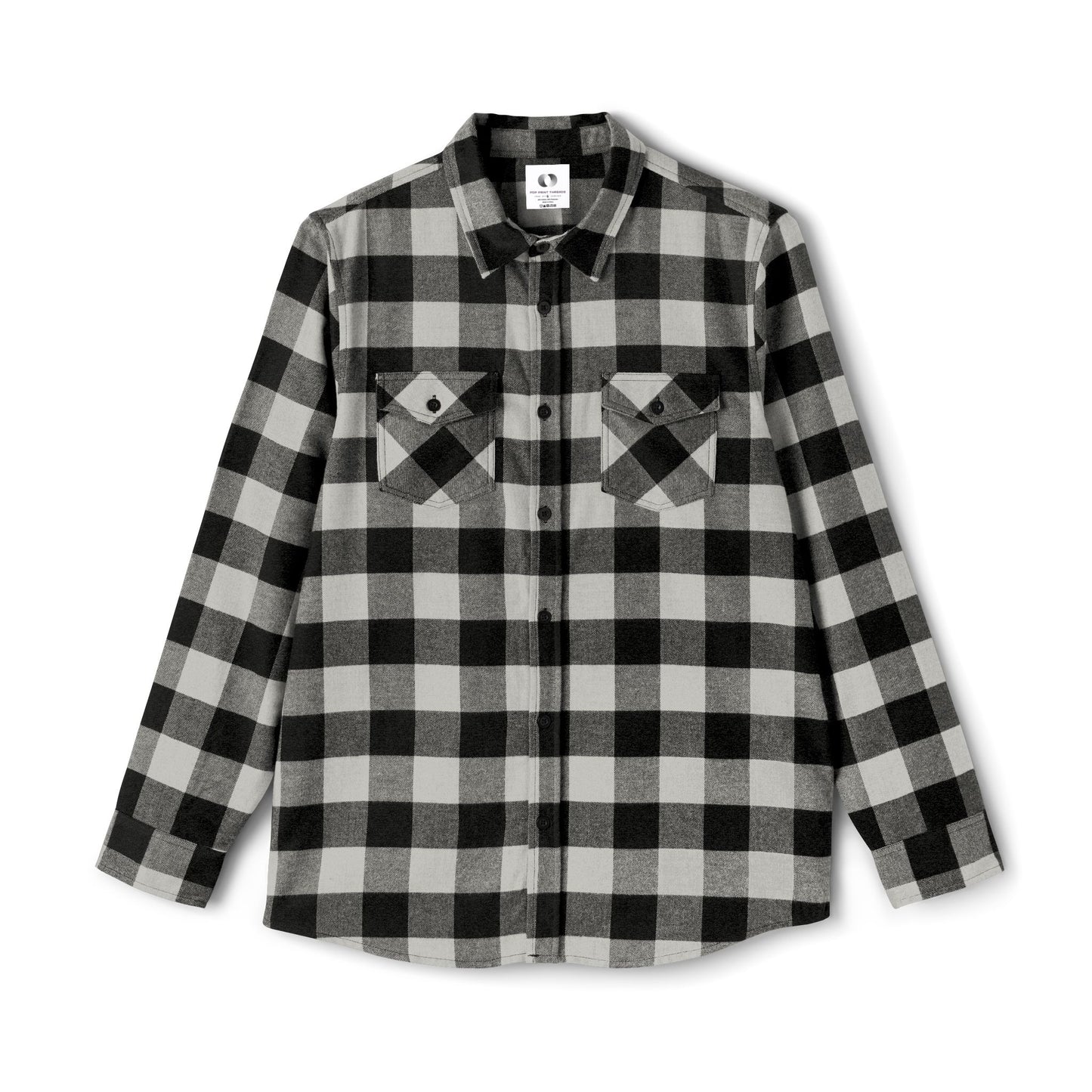 Cozy Black & White Flannel Shirt for All Seasons