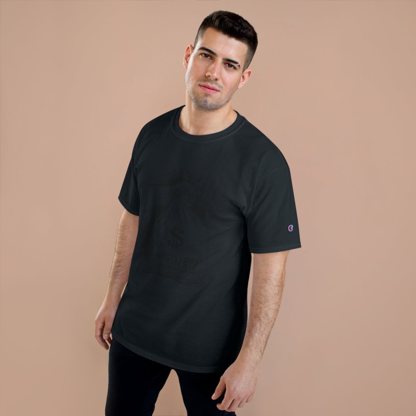 Champion Money Graphic T-Shirt - Casual Wear for Trendsetters