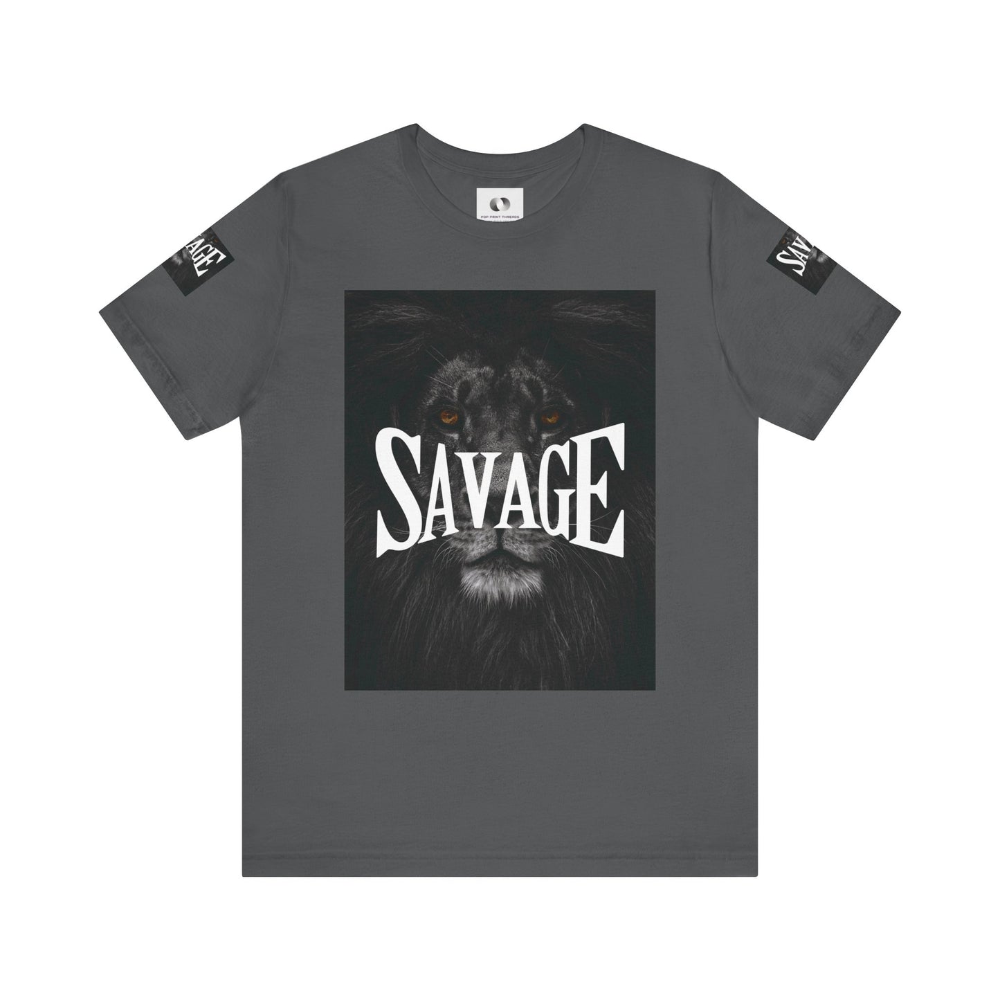 Savage Lion Unisex Jersey Tee - Bold Graphic T-Shirt for Confidence and Style