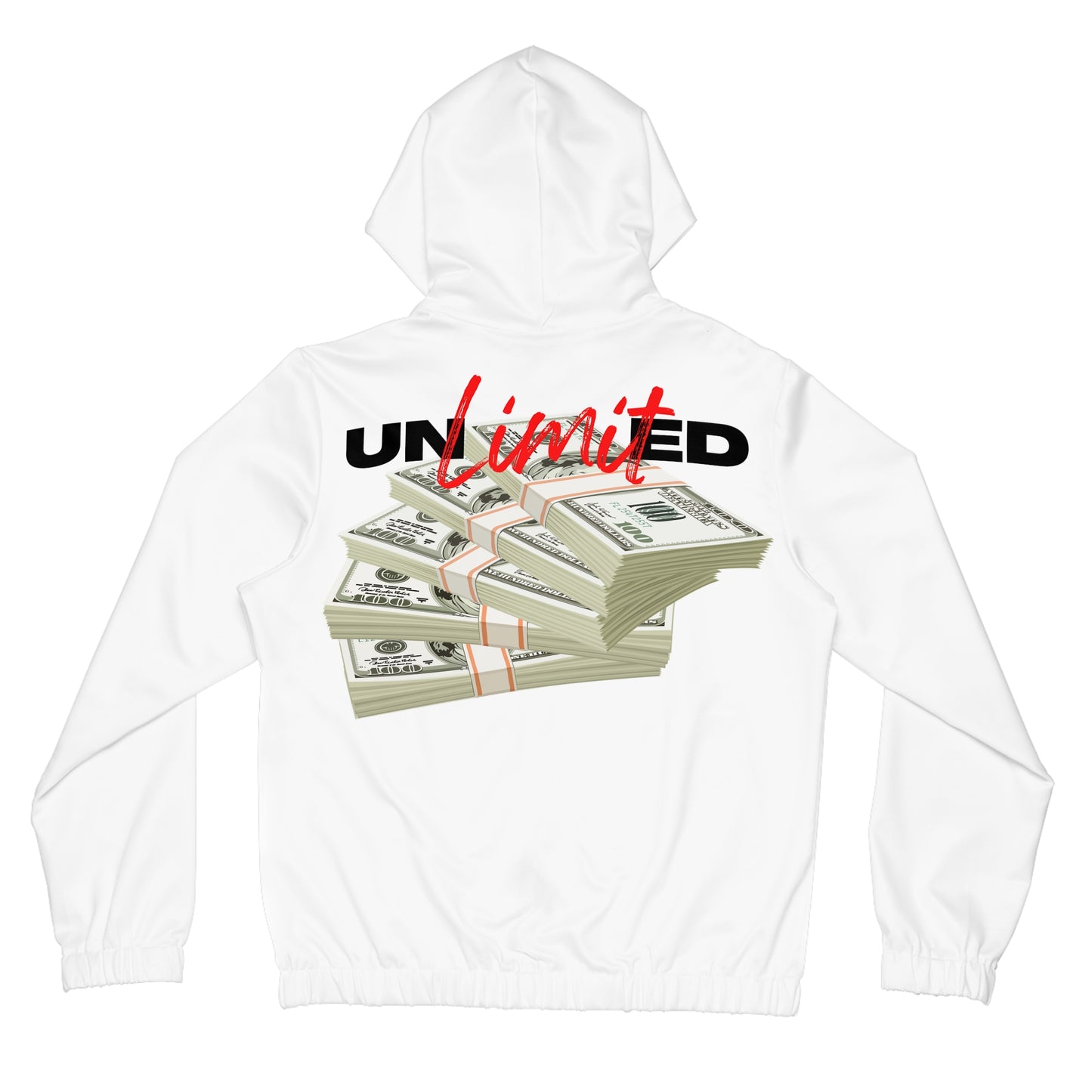 Women’s Full-Zip Hoodie - Unlimited Wealth Design