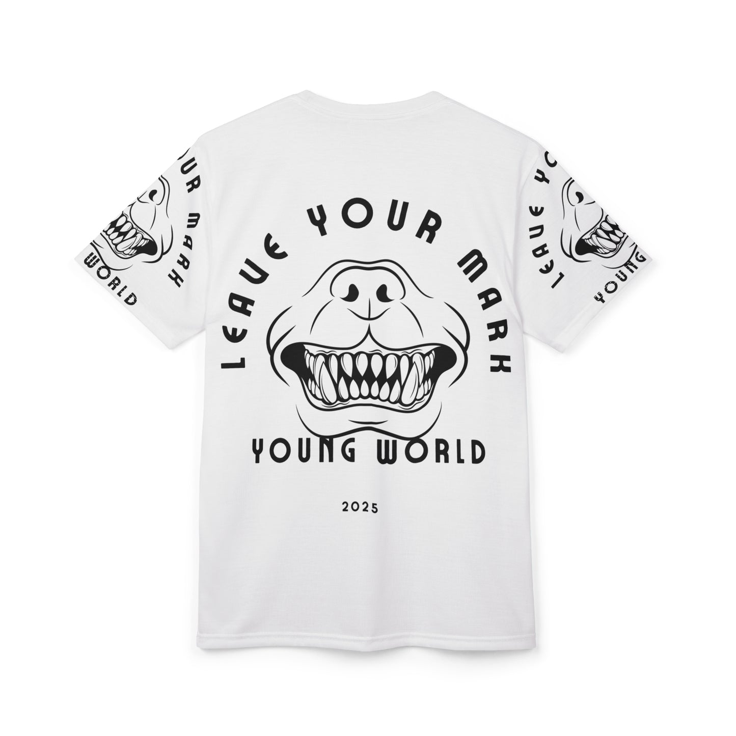 Young World Motivation Leave Your Mark Unisex Graphic Tee - Bold Design for Young Creatives