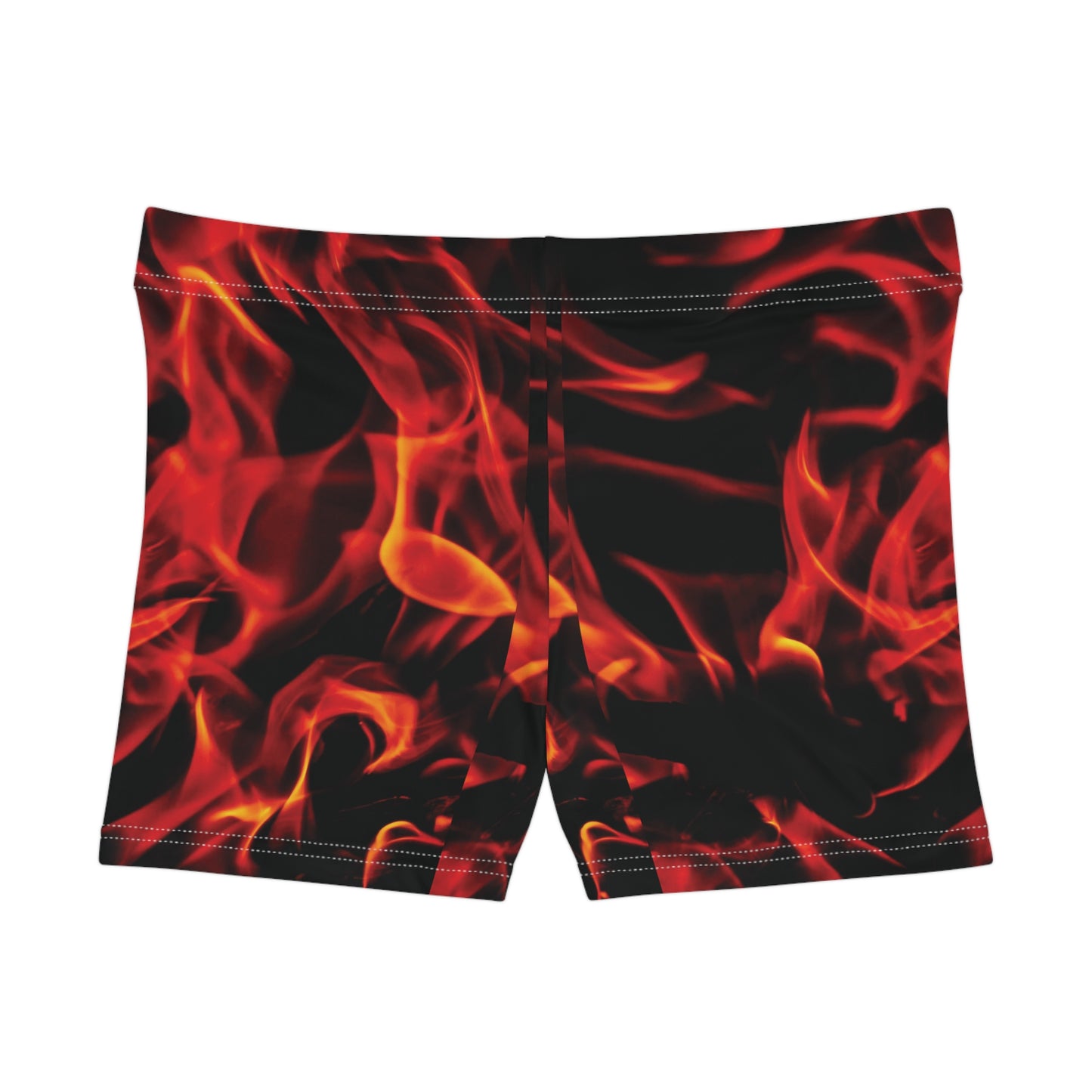 Fiery Graphic Women's Shorts - Bold Summer Activewear