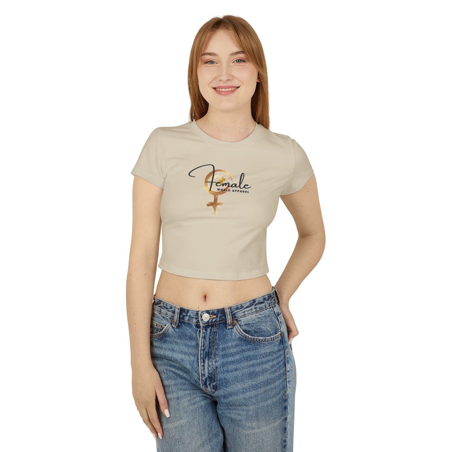 Empowering Female Baby Tee - Women's Casual Shirt