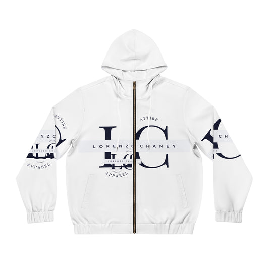 Stylish Men's Full-Zip Hoodie - Lorenzo Chaney Apparel - Perfect for Casual Wear and Street Style