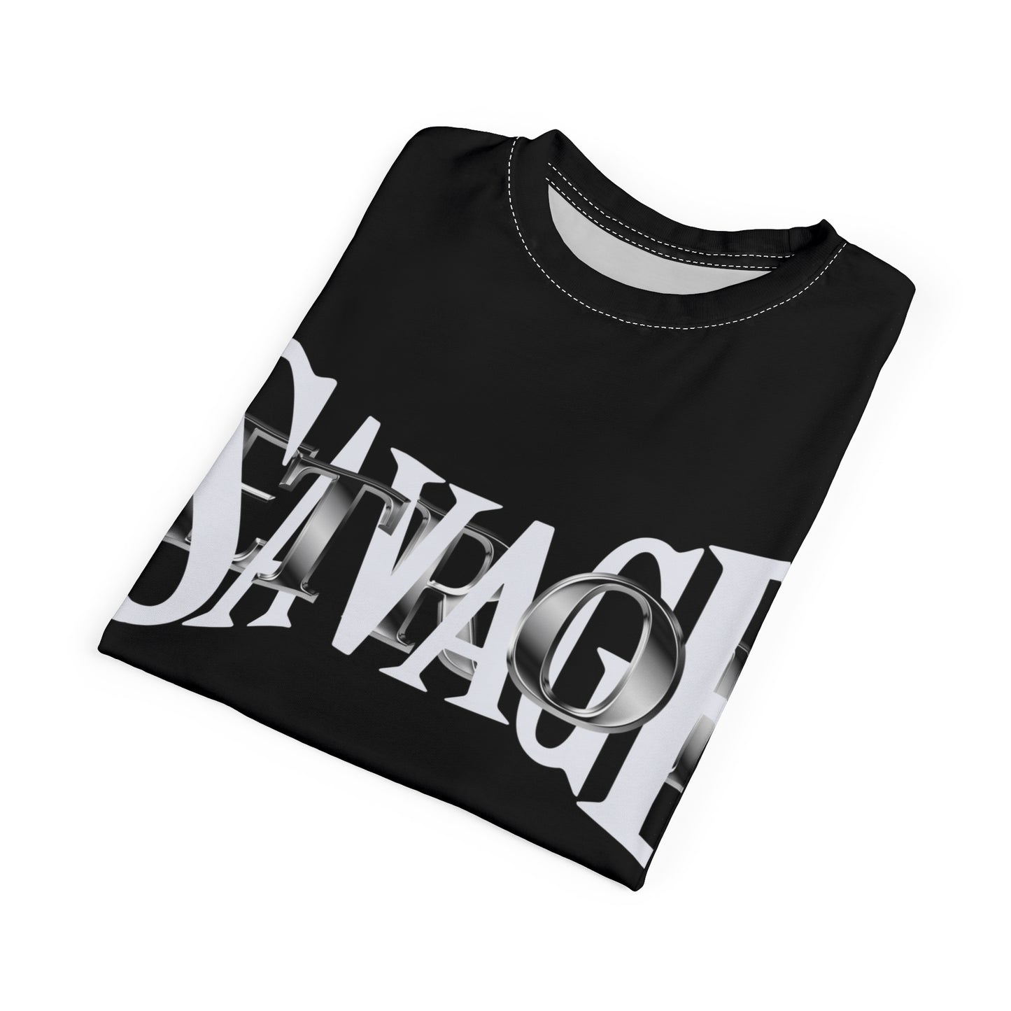 Bold 'SAVAGE' Unisex Cut & Sew Tee - Edgy Streetwear Style