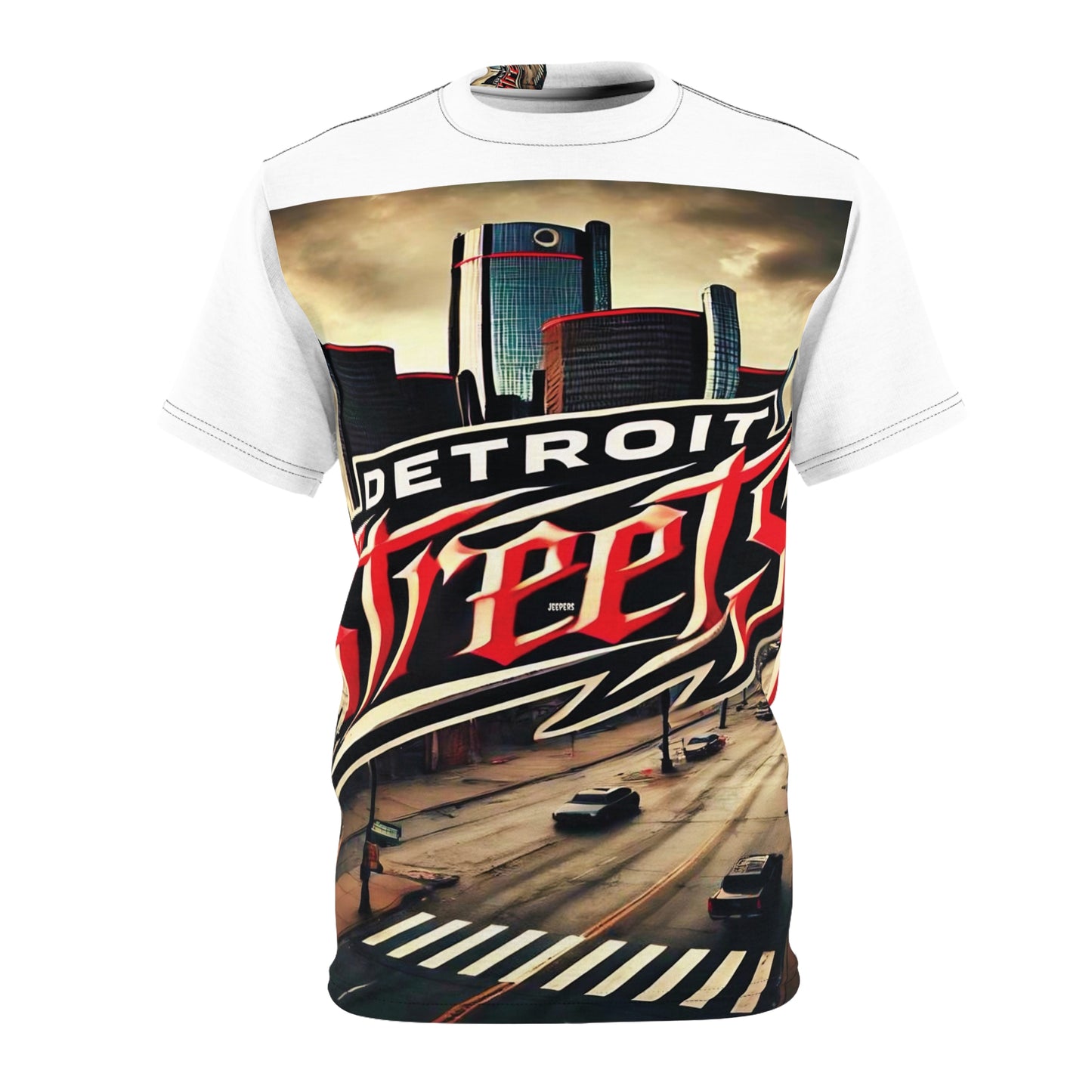 Detroit Streets Unisex Cut & Sew Tee - Urban Style Graphic Tee for City Lovers