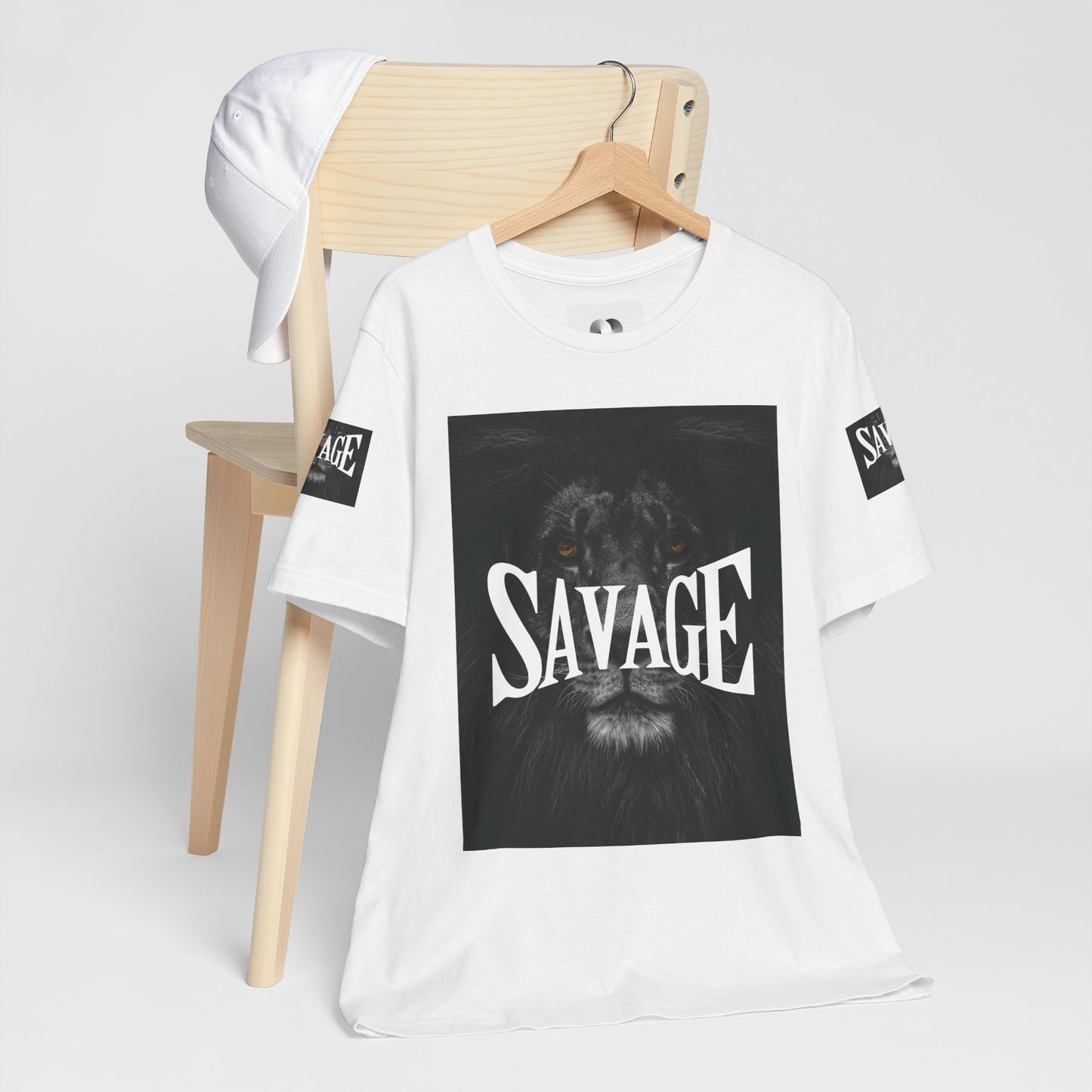 Savage Lion Unisex Jersey Tee - Bold Graphic T-Shirt for Confidence and Style