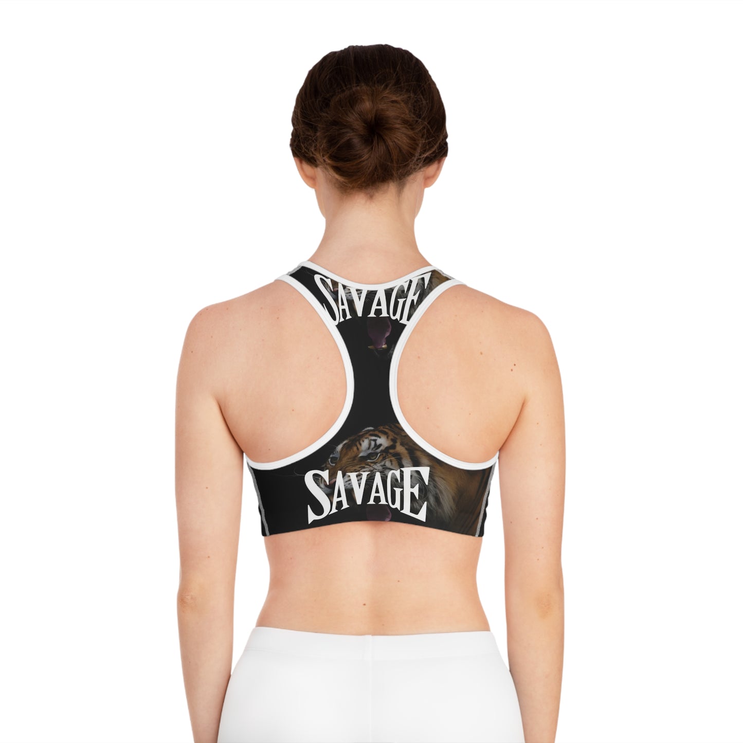 Savage Tiger Sports Bra - Fierce Athletic Wear for Bold Women