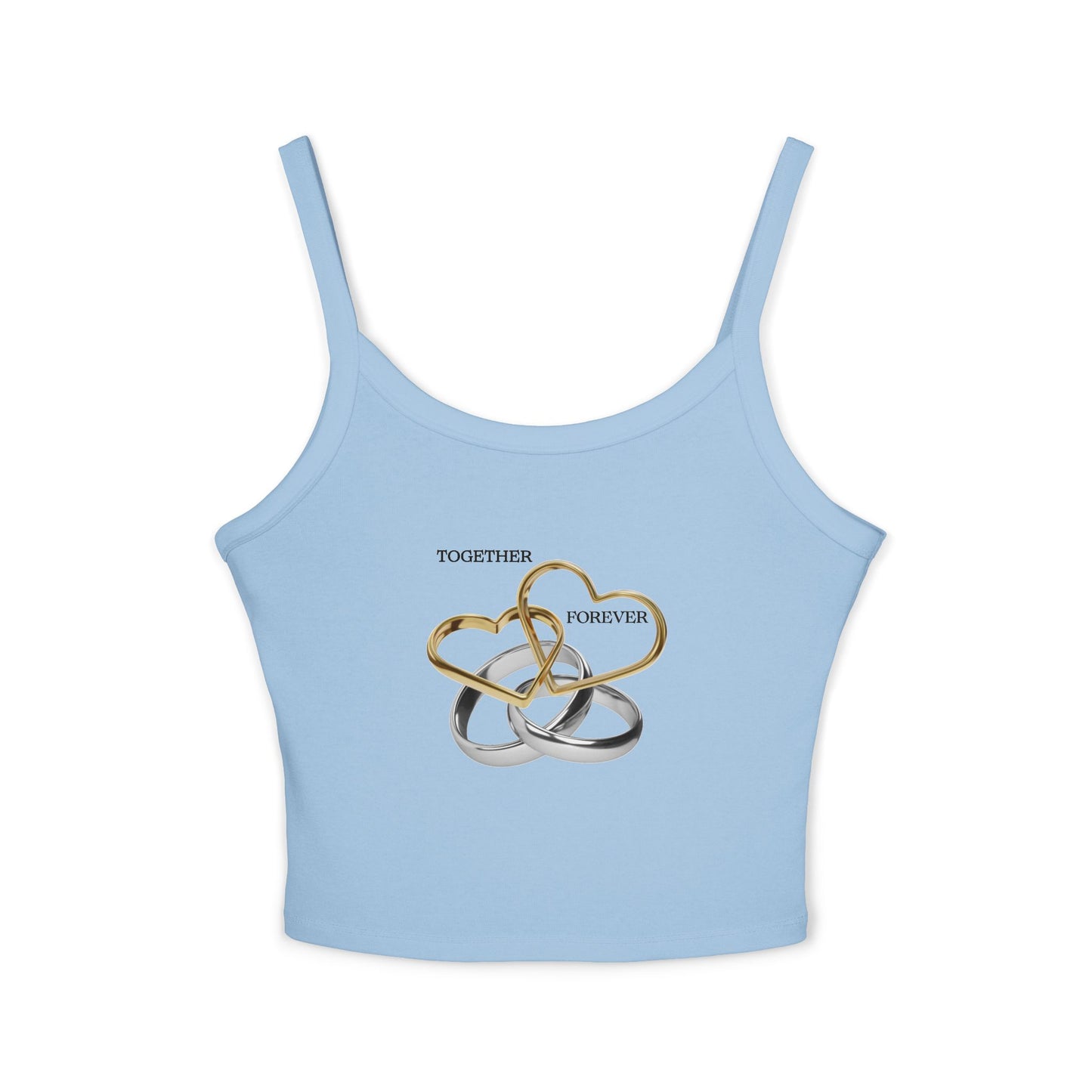 Together Forever Women's Spaghetti Strap Tank Top - Romantic Relationship Apparel