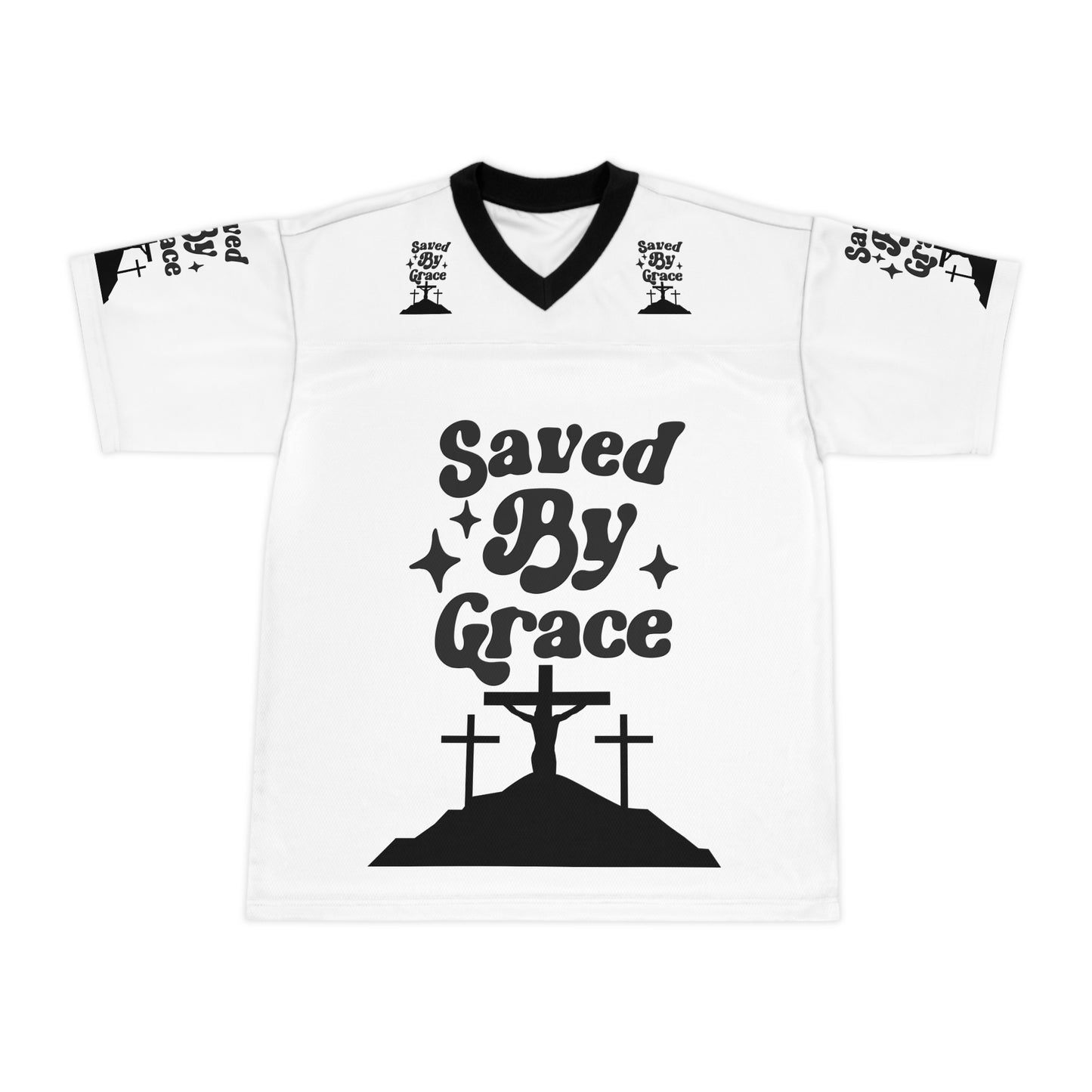 Saved By Grace Unisex Football Jersey (AOP)