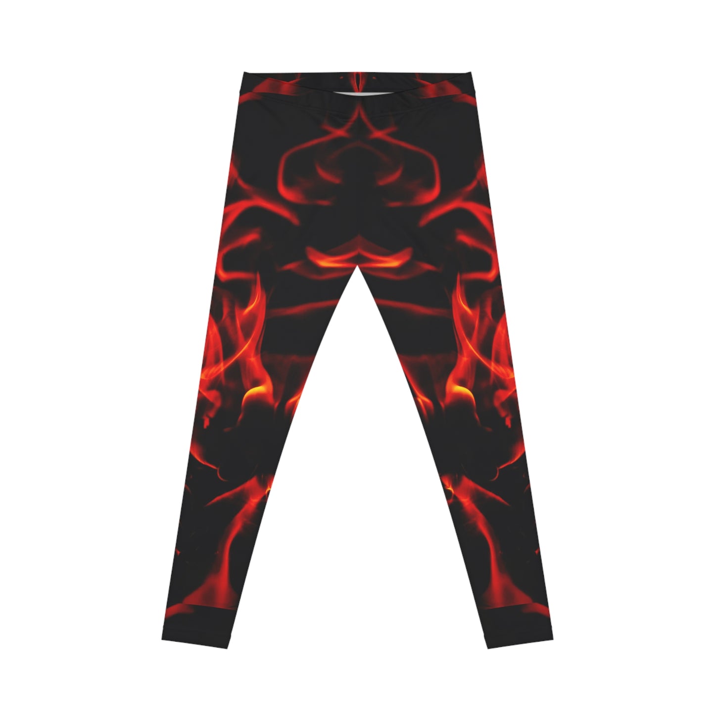 Women's Fire Pattern Casual Leggings - Stylish & Comfortable Activewear