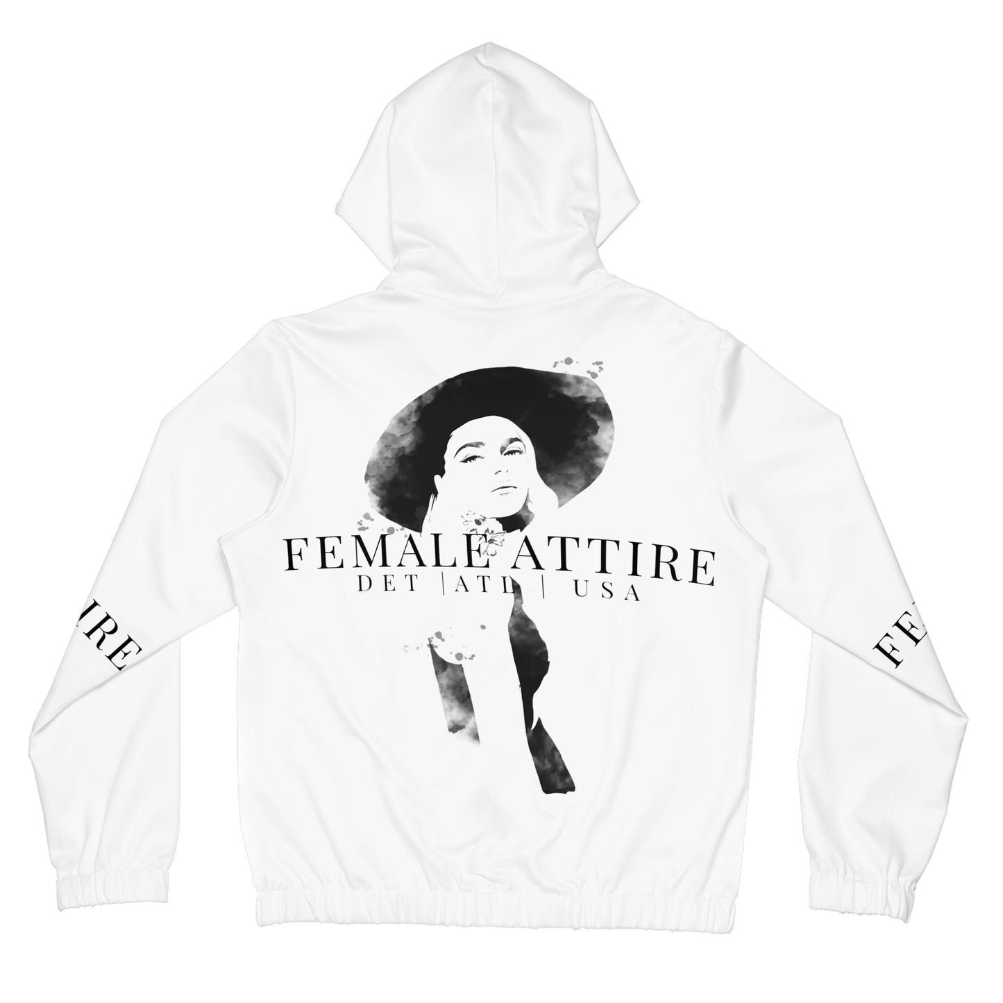 Empowered Women’s Full-Zip Hoodie - Bold Statement Apparel for Modern Women