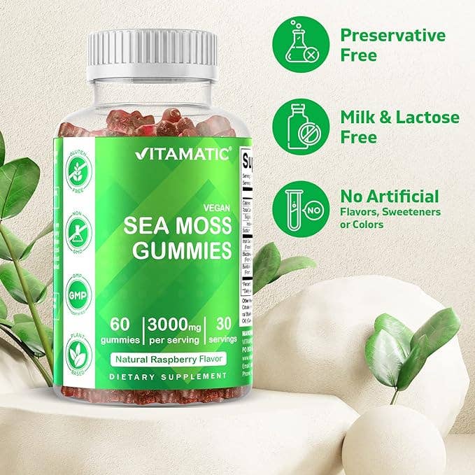 Vitamatic Irish Sea Moss Gummies 3000 mg