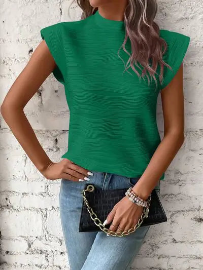 Chic Textured Cap Tee